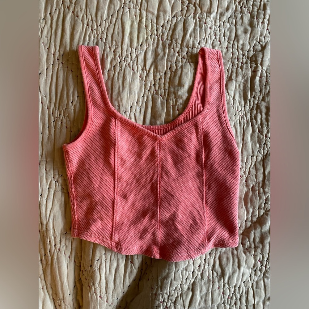 Aerie Cotton Ribbed Crop Top